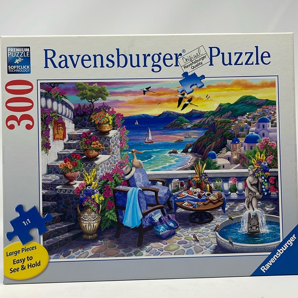 RAVENSBURGER: Santorini Sunset - Jigsaw Puzzle, 300 Pieces